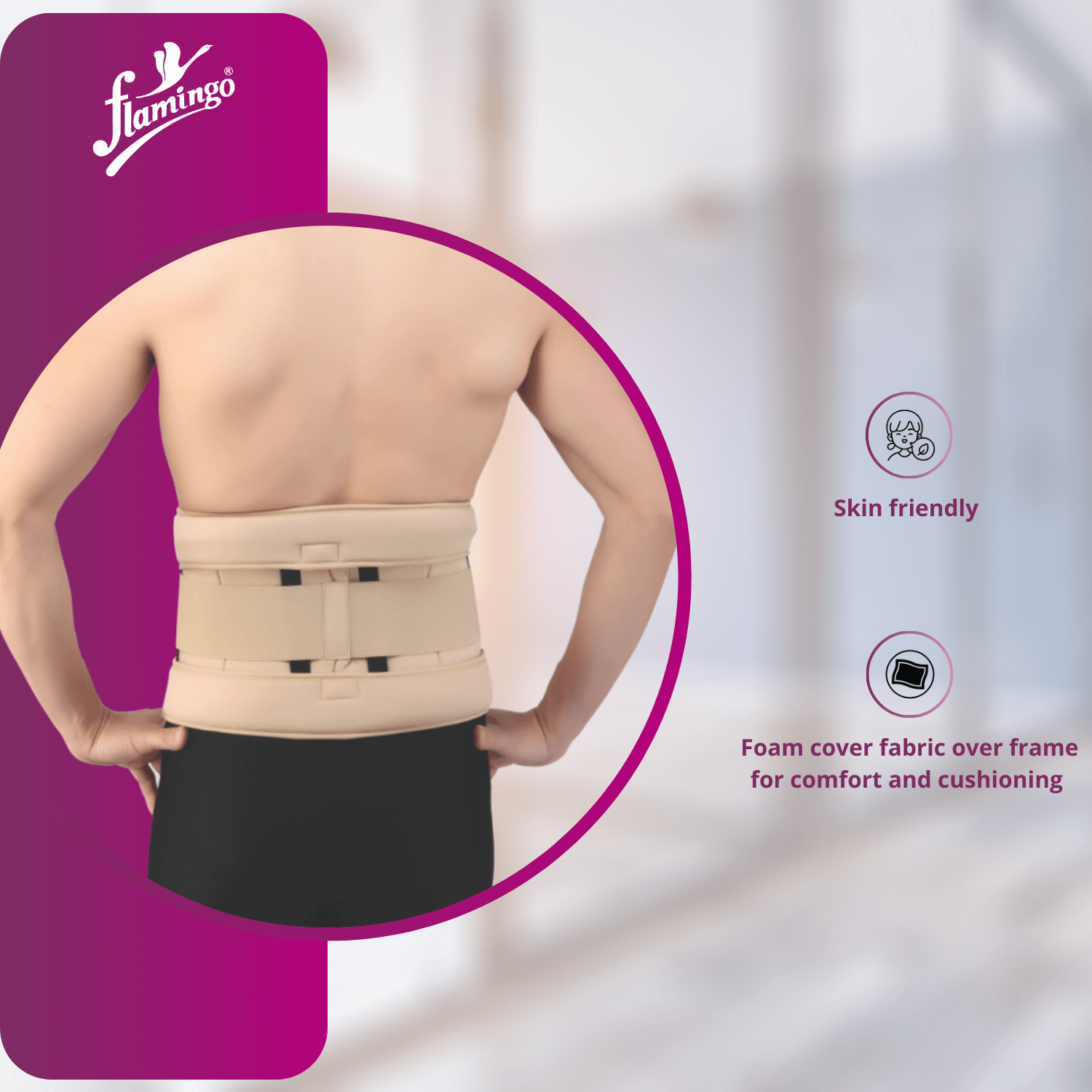 Flamingo Eco Frame Belt
Lumbar Support Belt
Back Pain Raelief Belt
Post-Surgery Support Belt
Firm Back Brace
