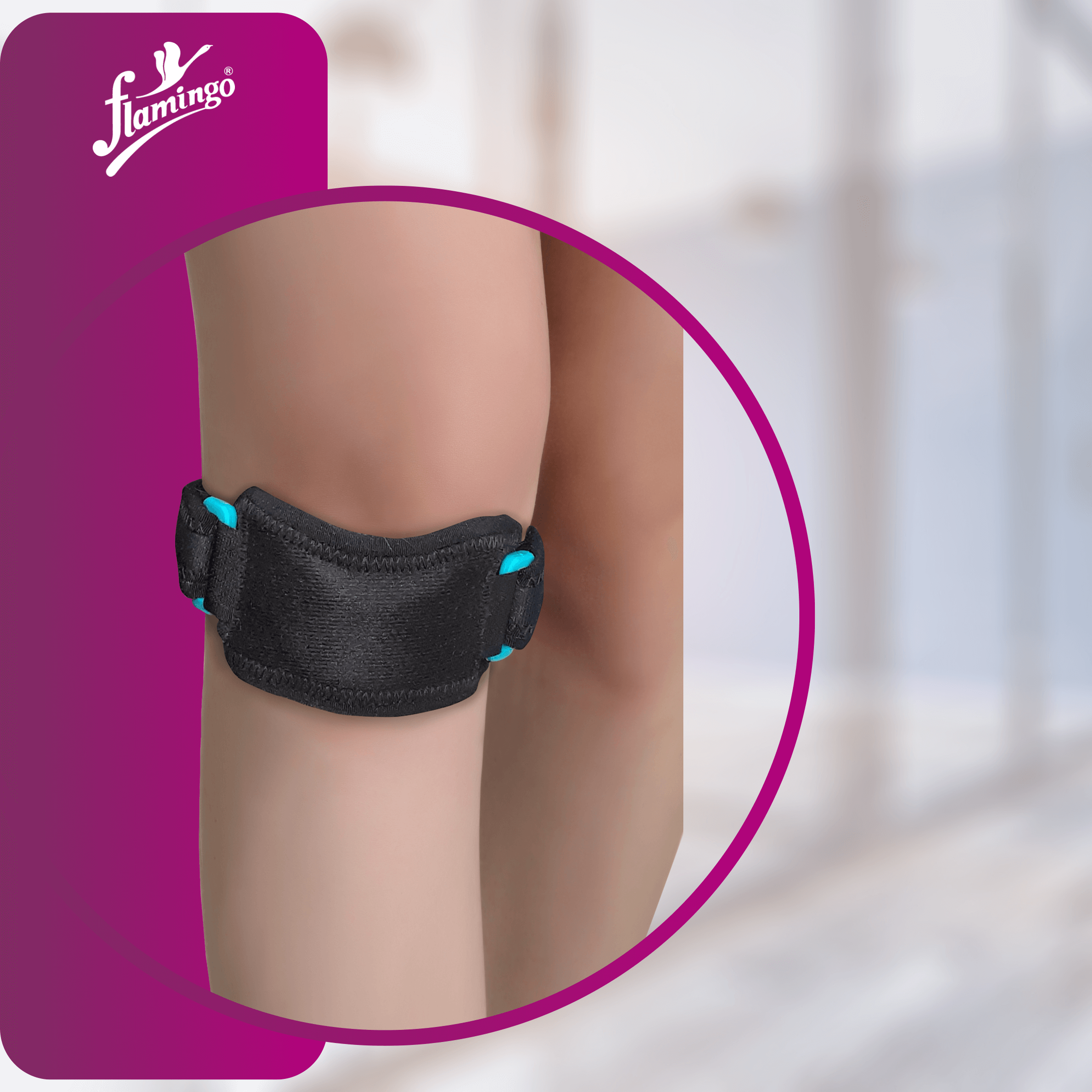 Flamingo Neoprene Patella Strap
Patellar Tendonitis Support
Knee Degeneration Strap
Patella Stabilizer
Adjustable Patella Strap
