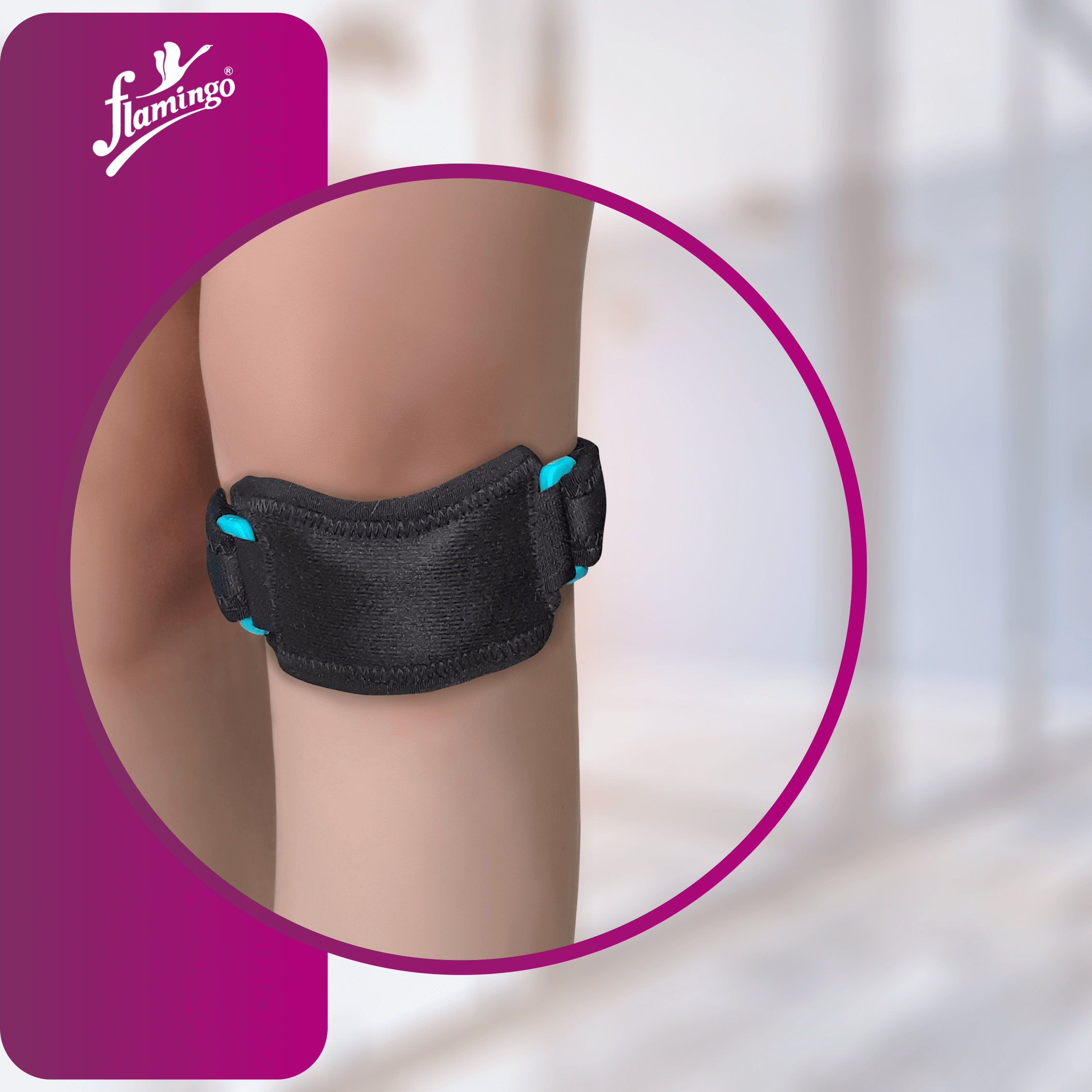 Flamingo Neoprene Patella Strap
Patellar Tendonitis Support
Knee Degeneration Strap
Patella Stabilizer
Adjustable Patella Strap
