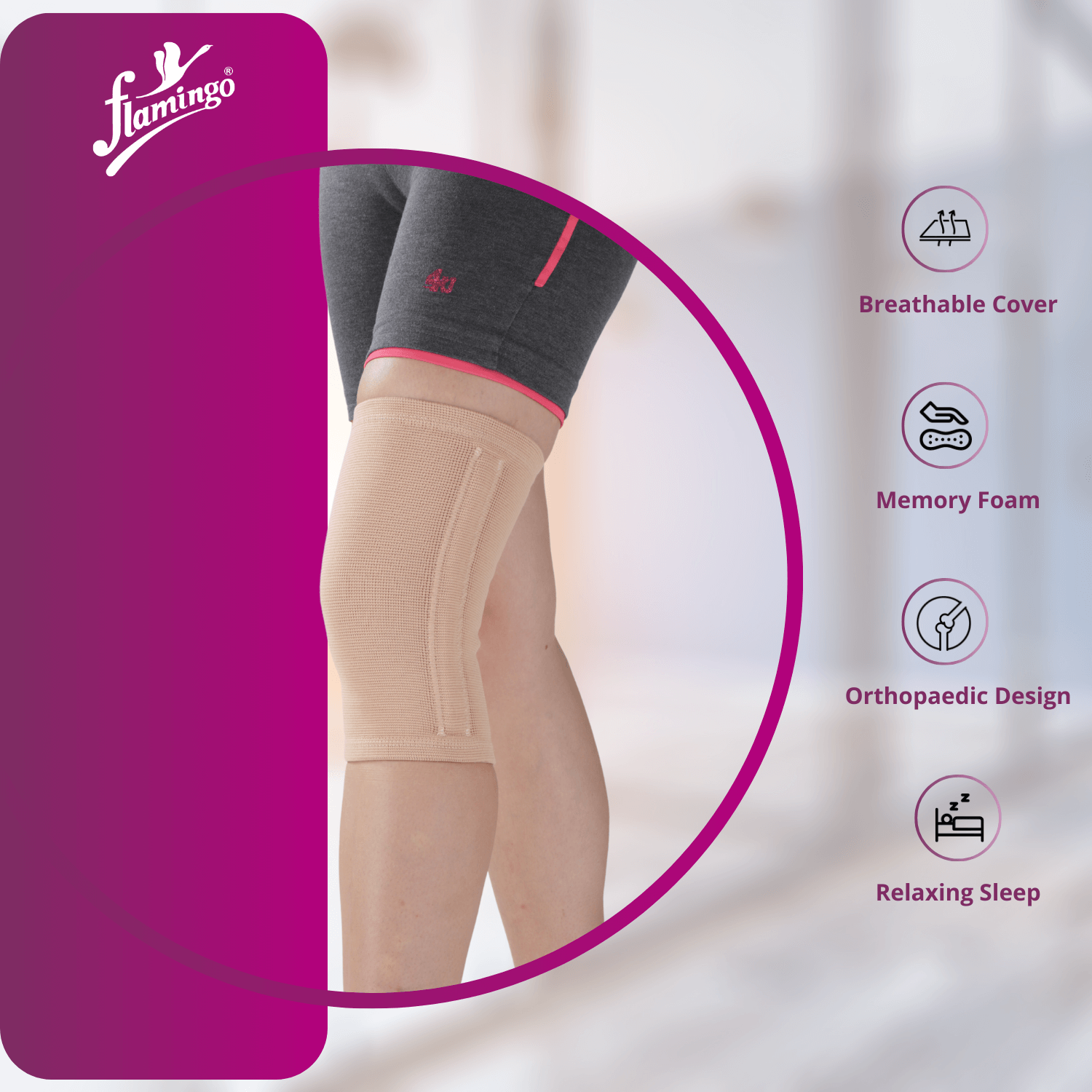Flamingo Light Knee Brace
Knee Pain Support
Arthritis Knee Brace
Sports Injury Knee Support
Moderate Knee Brace
