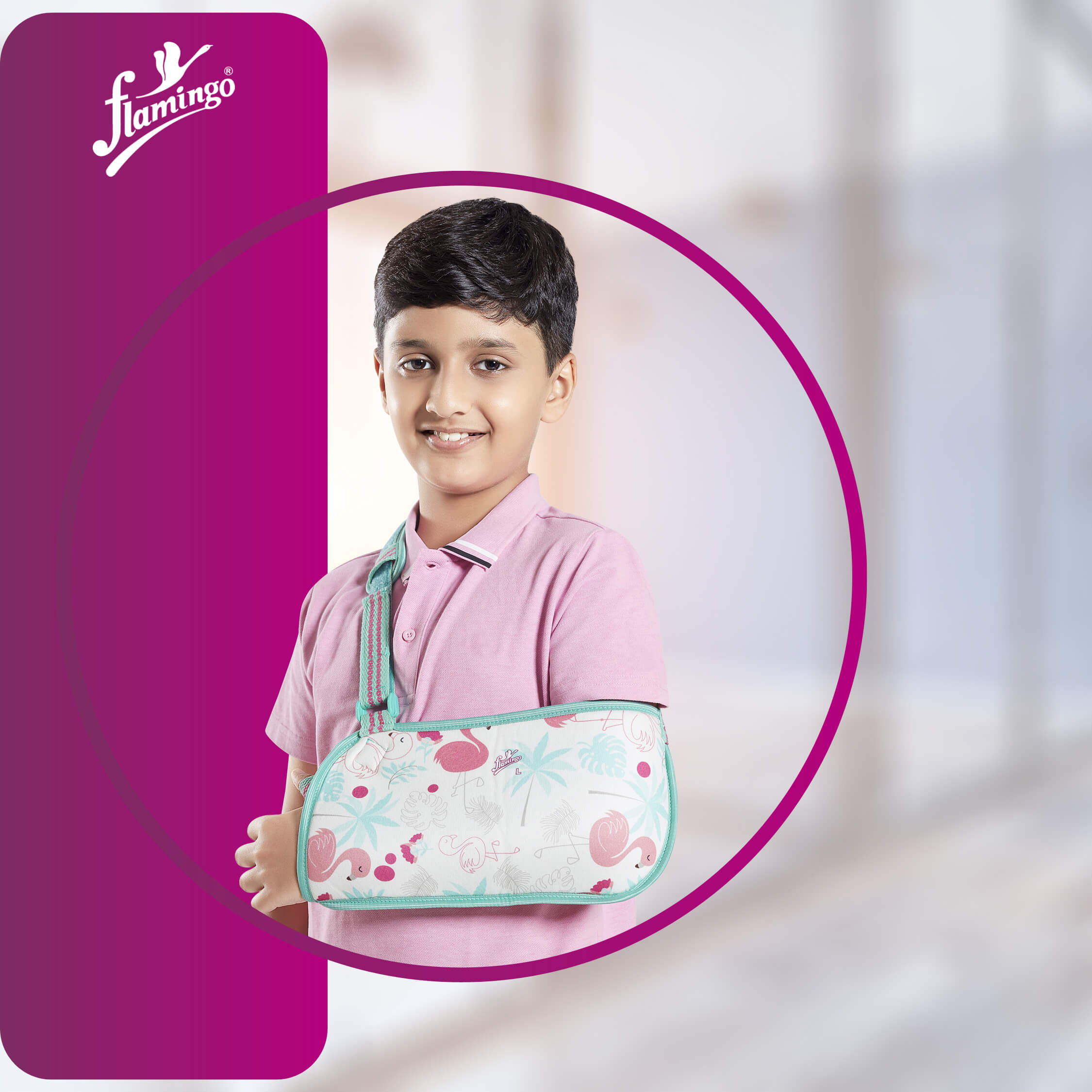 Flamingo Pediatric Arm Sling
Pediatric Arm Support
Arm Fracture Sling for Children
Elbow Dislocation Sling
Foam Padded Pediatric Sling
