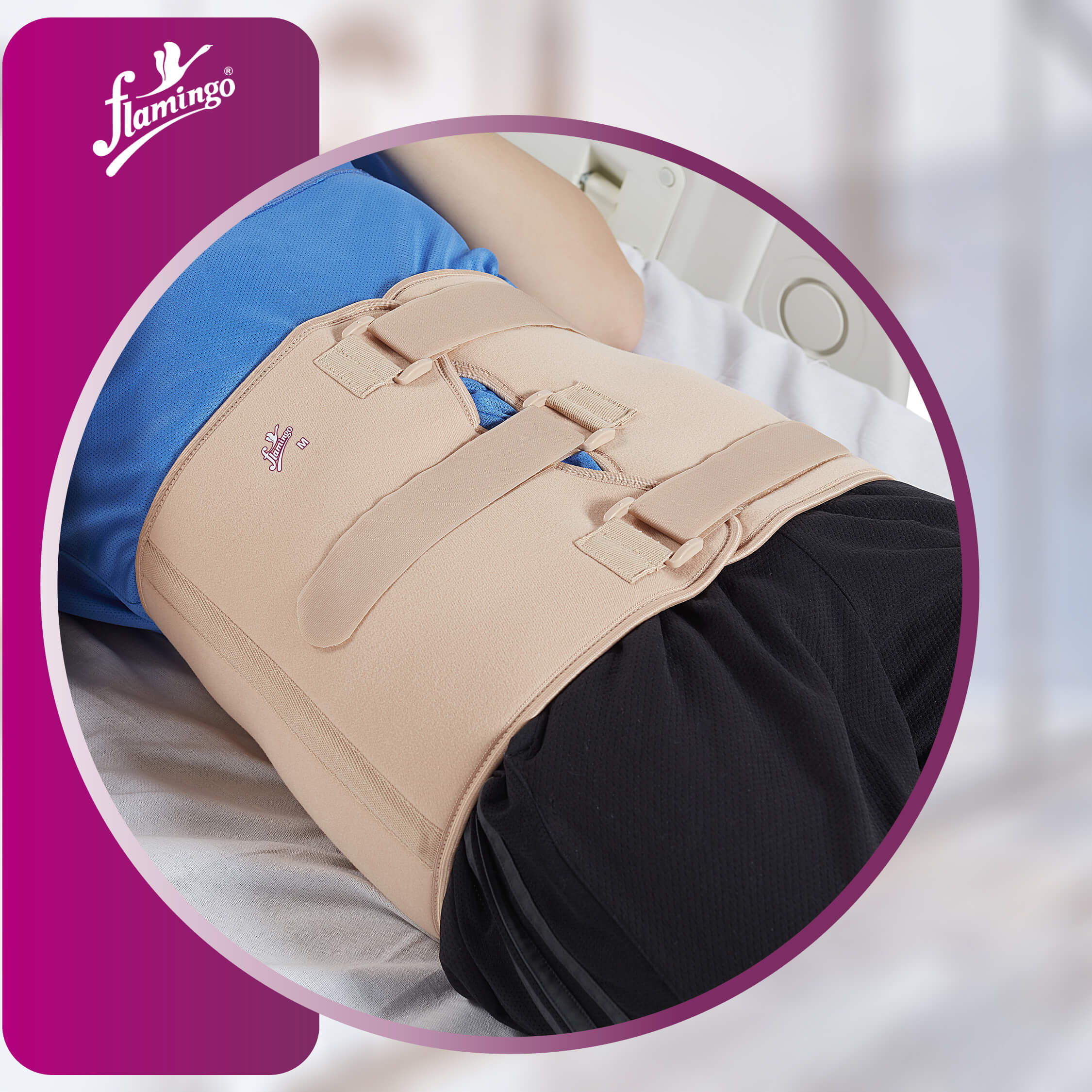 Flamingo Pelvic Binder
Pelvic Fracture Stabilizer
Trauma Pelvic Support
Pelvic Binder for Laparotomy
Adjustable Pelvic Binder
