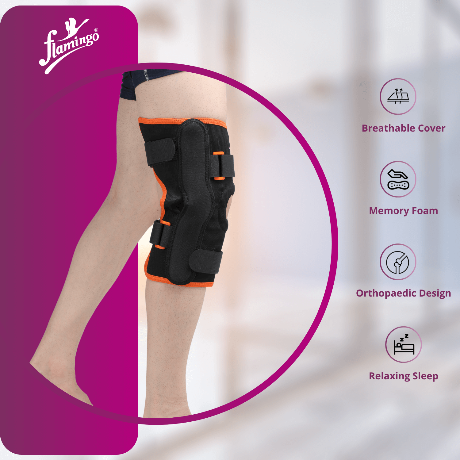 Flamingo Gel Bi-Axle Hinged Knee Brace
Knee Stability Brace
Post-Surgery Knee Support
Bi-Axle Knee Brace
Gel Patellar Ring Brace

