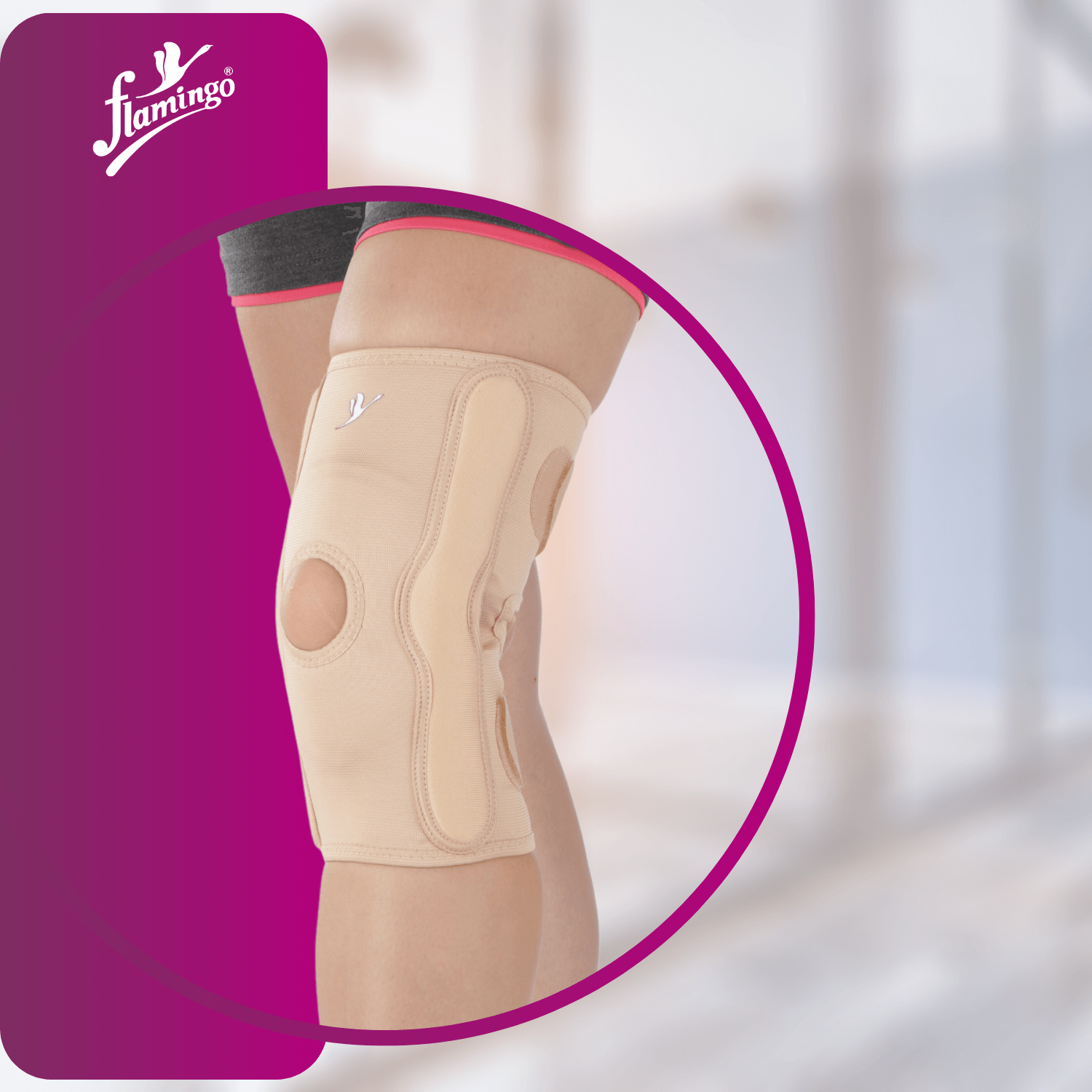 Gel Bi-Axle Hinged Knee Cap