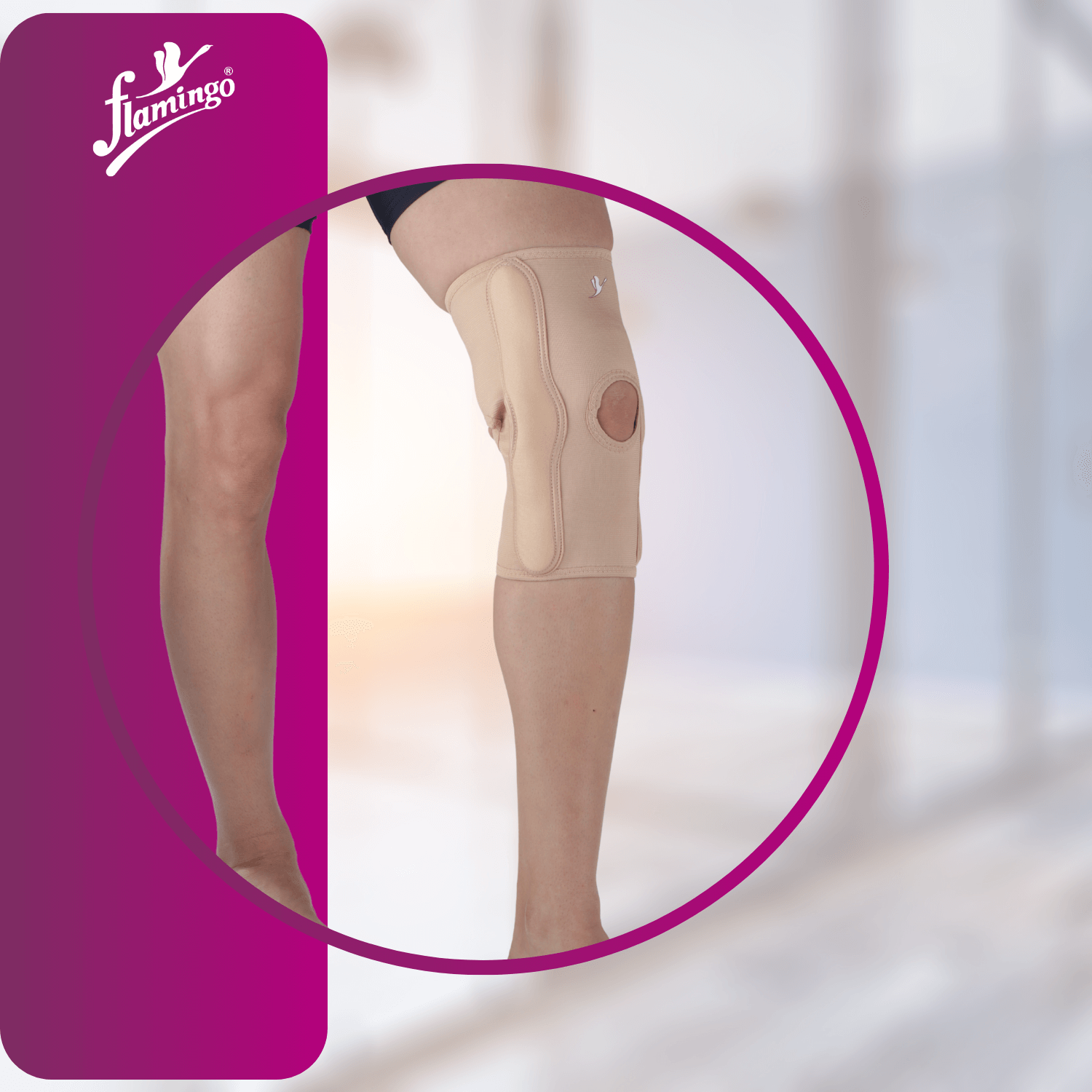 Gel Bi-Axle Hinged Knee Cap