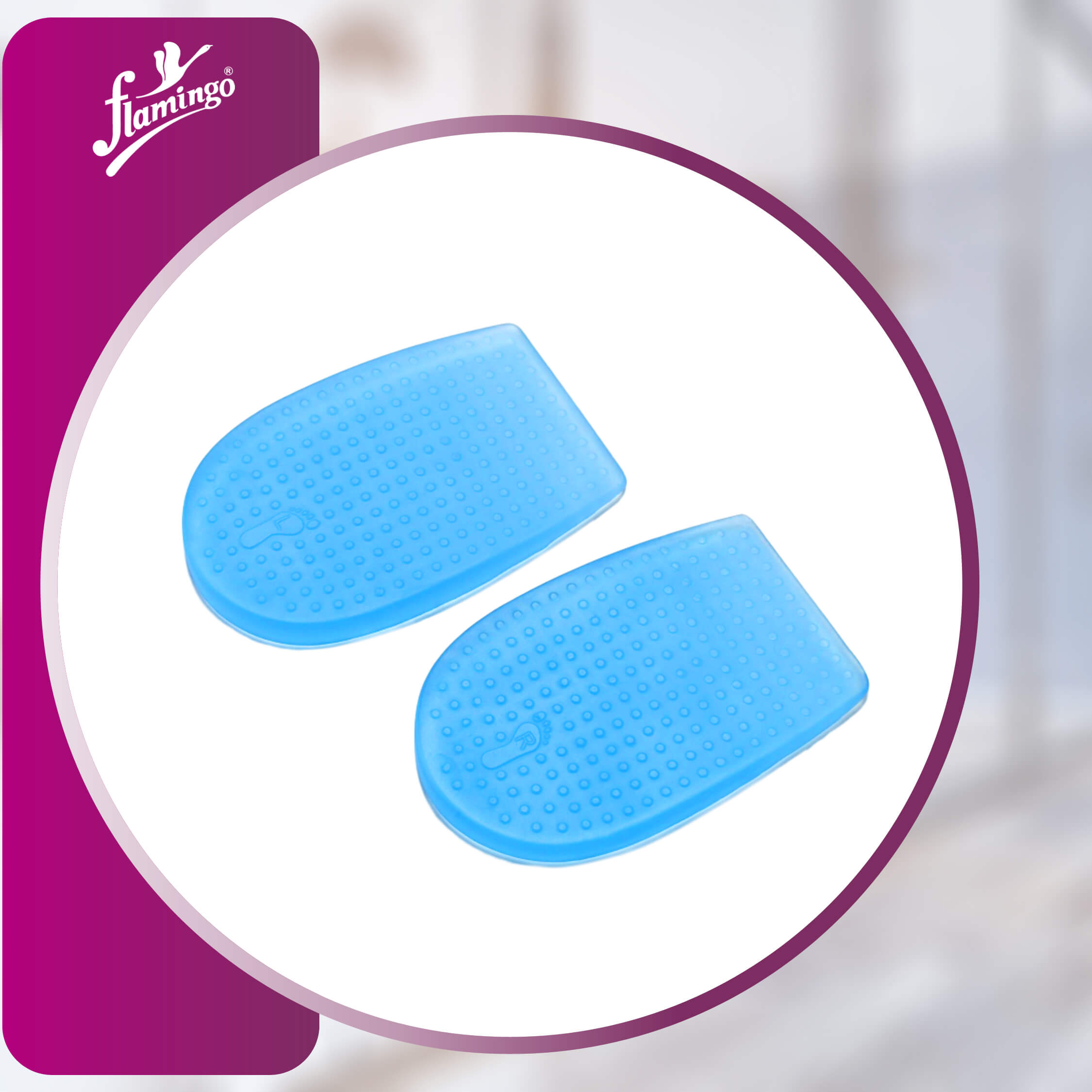Flamingo Gel Heel Pad - Male
Heel Pain Relief Pad
Gel Heel Pad for Men
Shock Absorbing Foot Pad
Plantar Fasciitis Cushion
