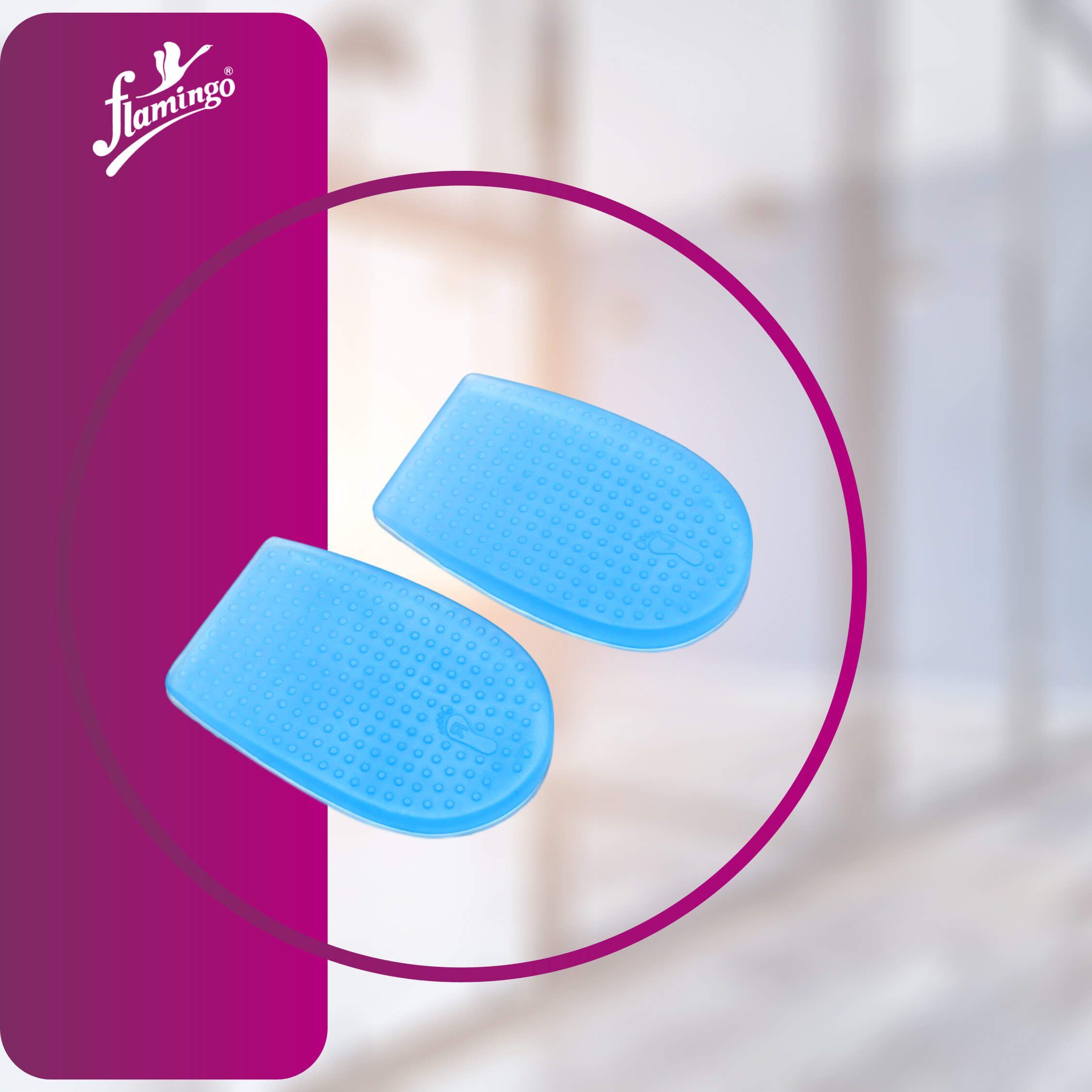 Flamingo Gel Heel Pad - Male
Heel Pain Relief Pad
Gel Heel Pad for Men
Shock Absorbing Foot Pad
Plantar Fasciitis Cushion
