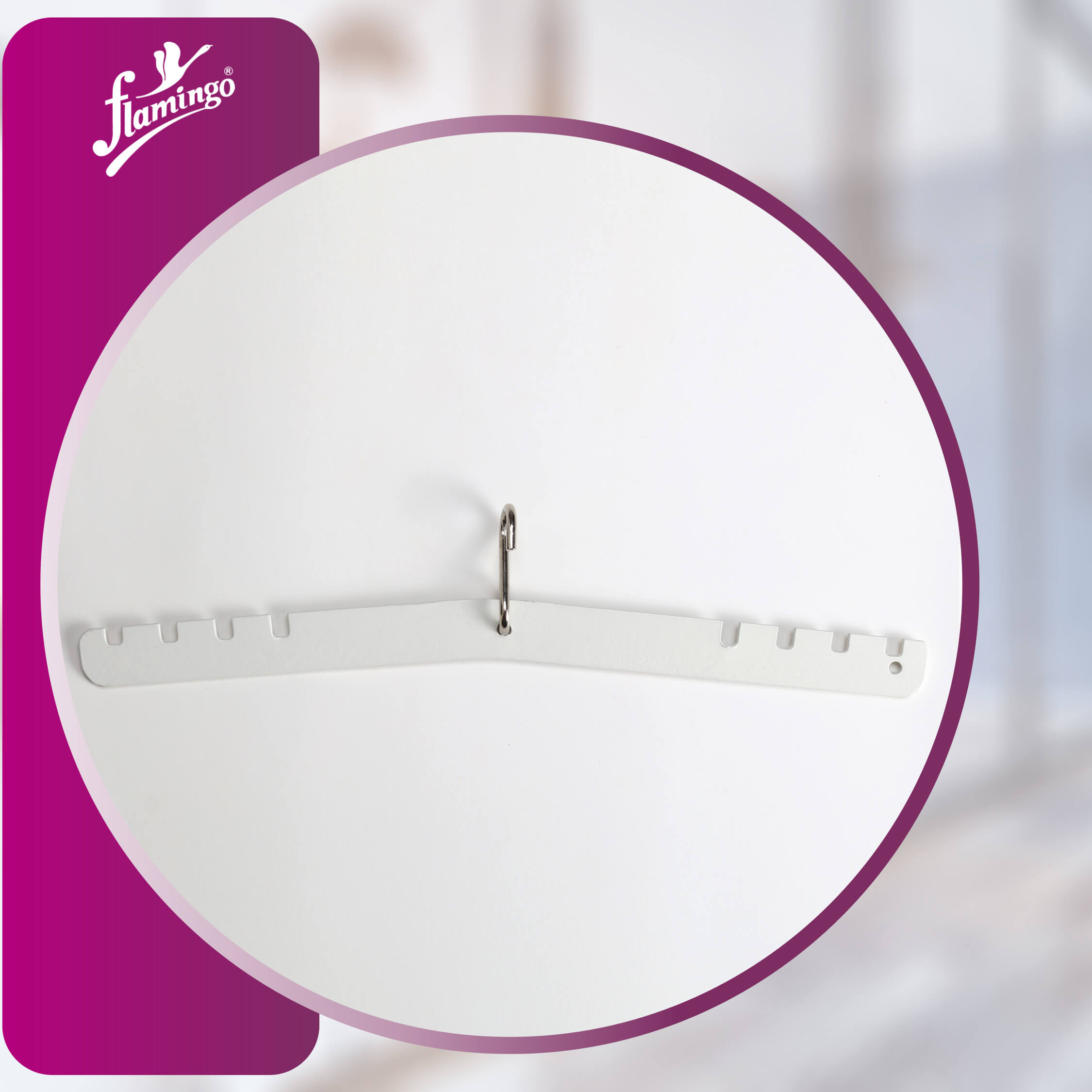 Flamingo Spreader Bar with Hook, cervical traction, pelvic traction, traction accessory, universal spreader bar, traction therapy equipment.
