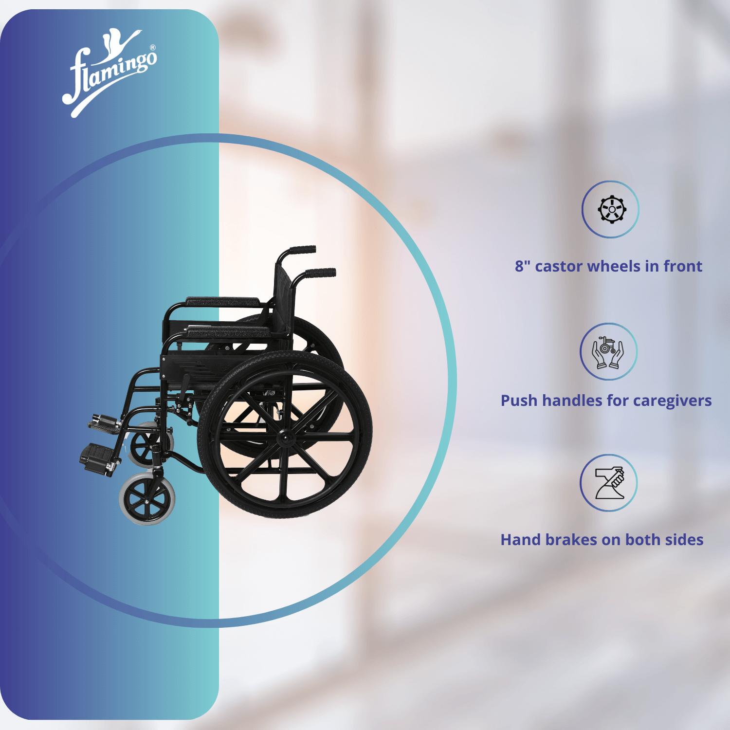Heavy duty wheelchair
Steel frame wheelchair
Ergonomic wheelchair seat
Adjustable footrests wheelchair
Foldable wheelchair
Wheelchair for mobility
Removable footrest wheelchair
