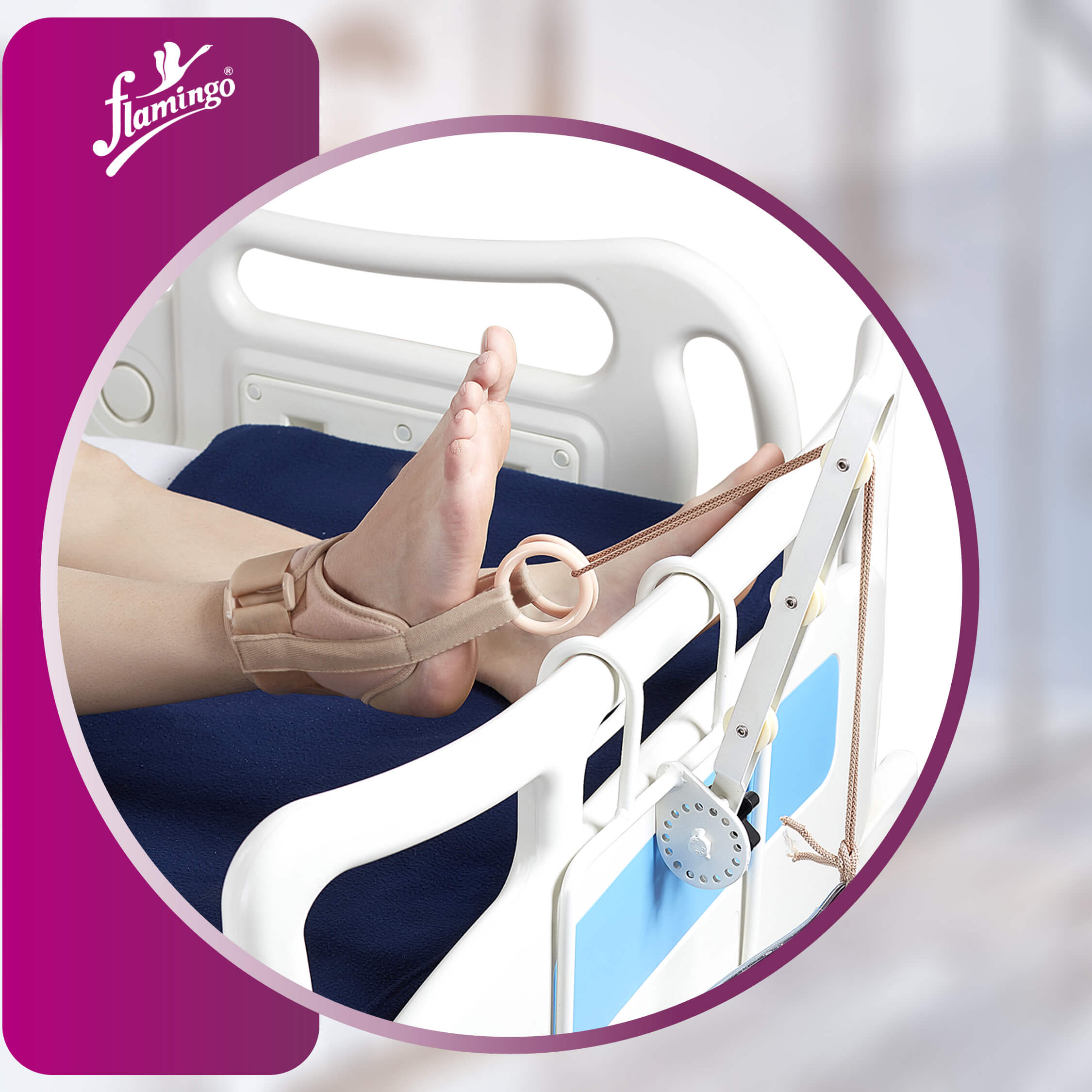 Flamingo Ankle Traction Brace
Leg Traction Brace
Ankle Support for Traction Therapy
Universal Ankle Brace
Comfortable Ankle Traction

