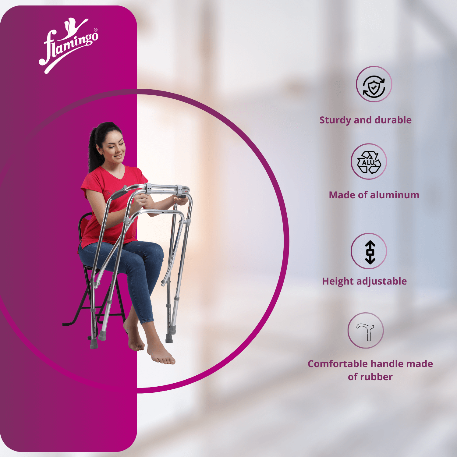 Pull-up walker
Adjustable walker
Lightweight walker
Walker with anti-slip feet
Aluminum frame walker
Folding walker for mobility
Ergonomic walker
Compact mobility aid

