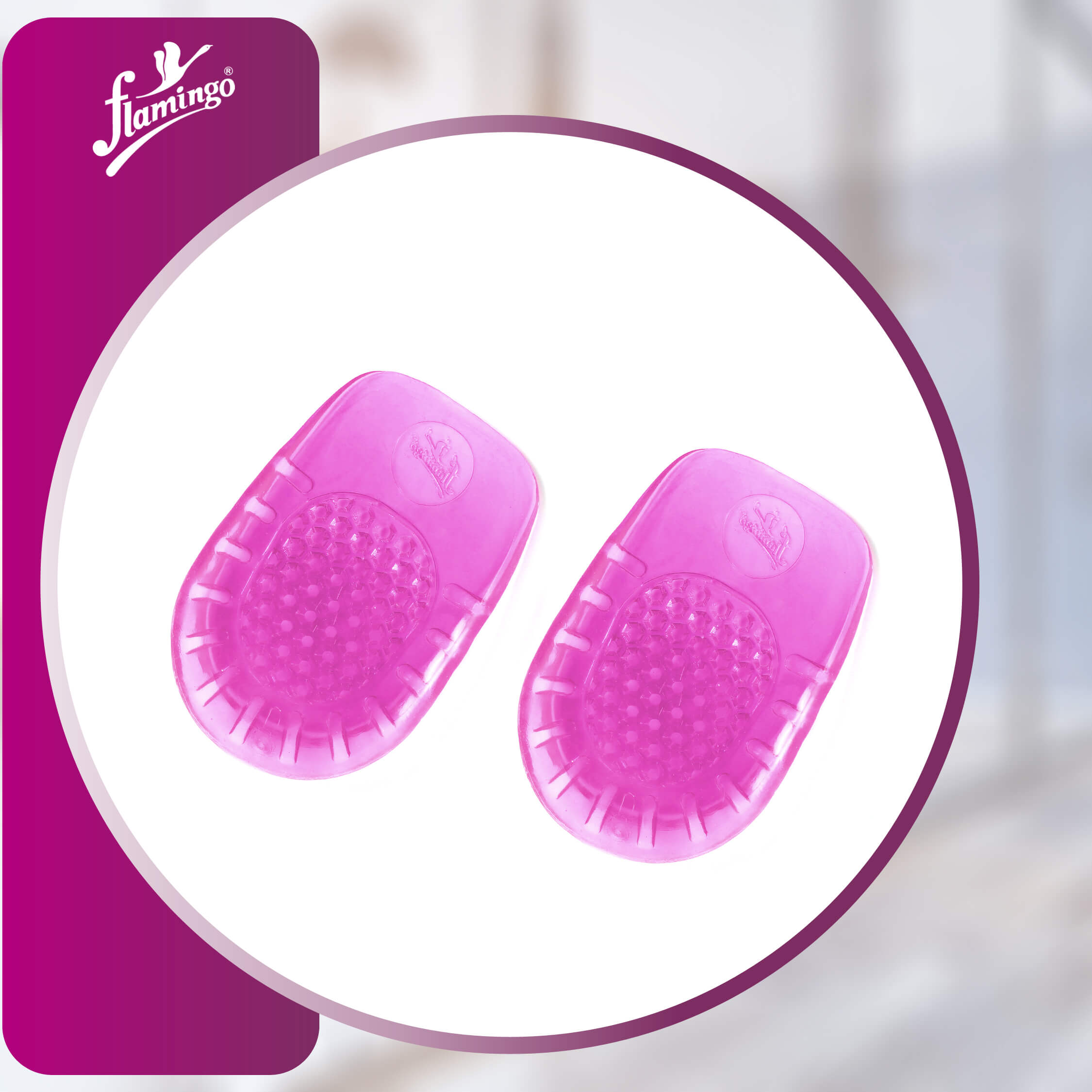 Flamingo Gel Heel Cushion - Female
Heel Pain Relief Cushion
Gel Heel Cushions for Women
Plantar Fasciitis Relief Gel
Shock Absorbing Heel Cushion

