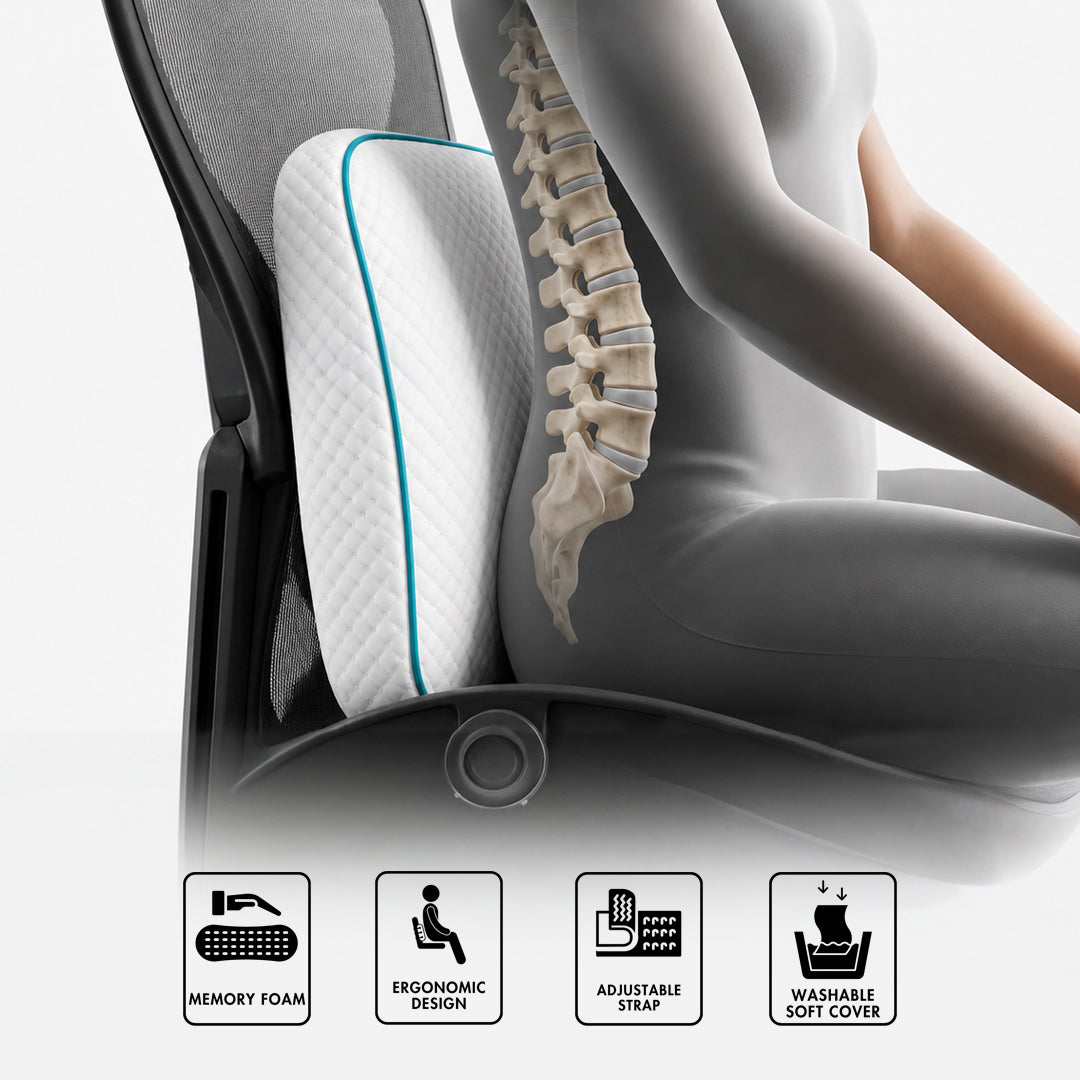Premium Memory Foam Back Rest (Without Stand)