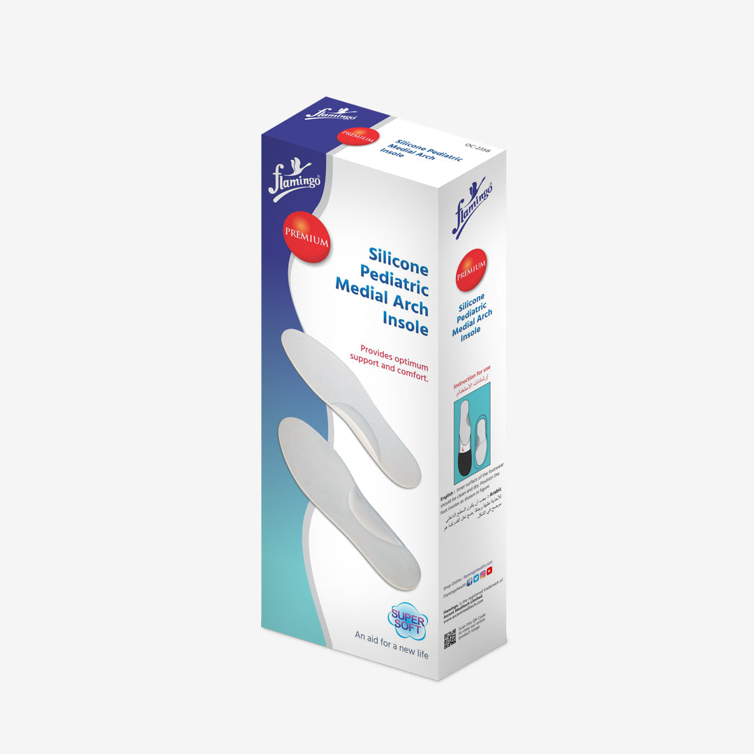 Premium Silicone Pediatric Medial Arch Insole (Pair)