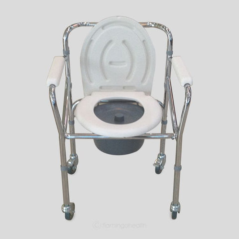 Classic Commode Chair with Wheel