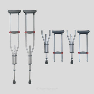 Classic Underarm Crutches Folding and Assembling